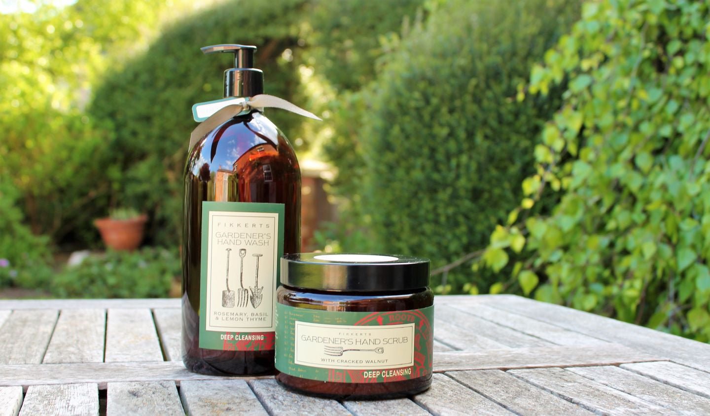 Gifts for Gardeners including luxury hand cream & handwash from Fikkerts Kitchen Garden and RHS Botanic Gardens at Kew.