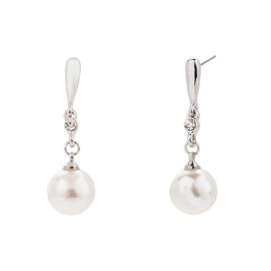 Mother of Pearl Crystal Earrings