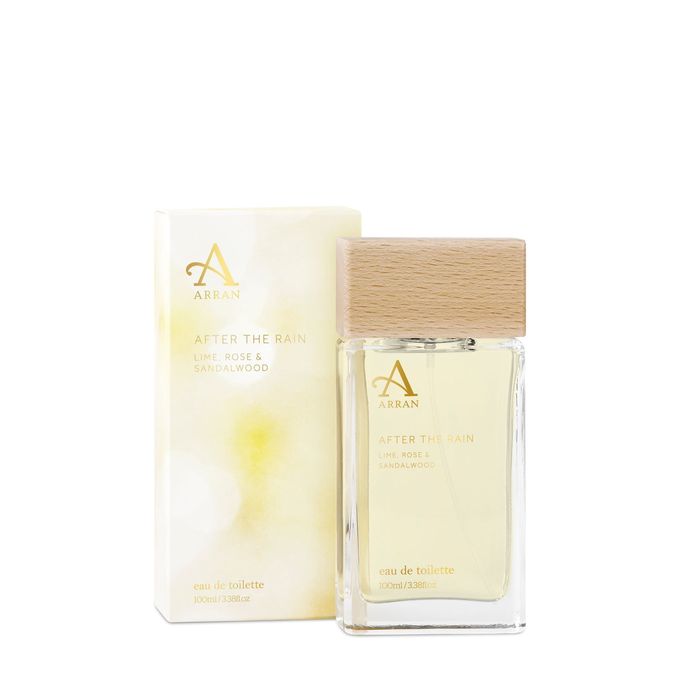 After the Rain eau de cologne from Arran Sense of Scotland. A refreshing scent of Lime, Rose & Sandalwood.