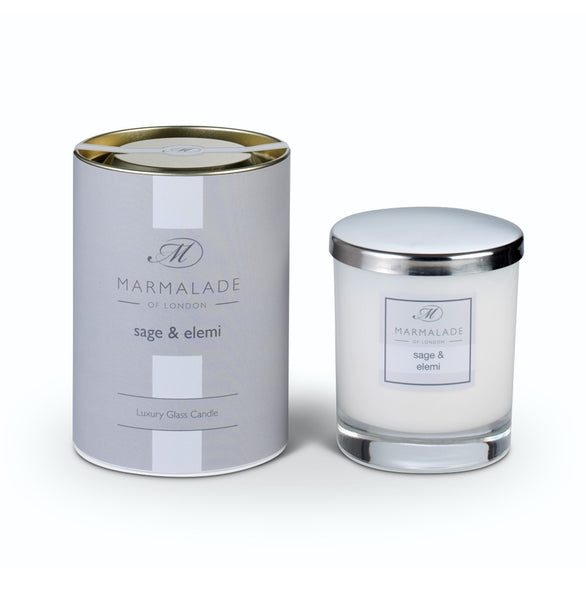 Sage & Elemi Luxury Glass Candle