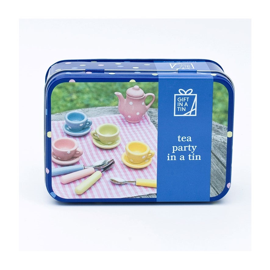 Tea Party set in a keepsake tin. 